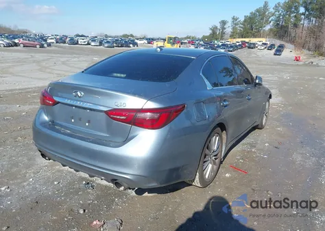 2018 Infiniti Q50 3.0T Luxe z USA, uszkodzony, nr VIN JN1EV7AP1JM351668